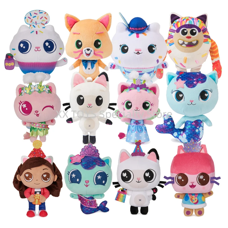 بيت الدمى غابي: سلسلة الاحتفال بالفيلم كوكي بوبي ميركات 9 بوصة غابي فتاة ألعاب من القطيفة حيوانات محشوة للأطفال #1