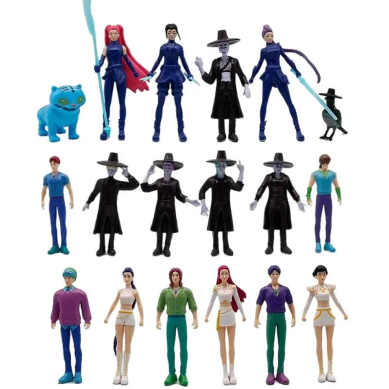 الرسوم المتحركة Kpop شيطان هنتر يمكن أن تحريك دمية لعبة النمر Ranimeumi مظهر زوي سوس تمثال دمية لمحبي هدايا عيد الميلاد