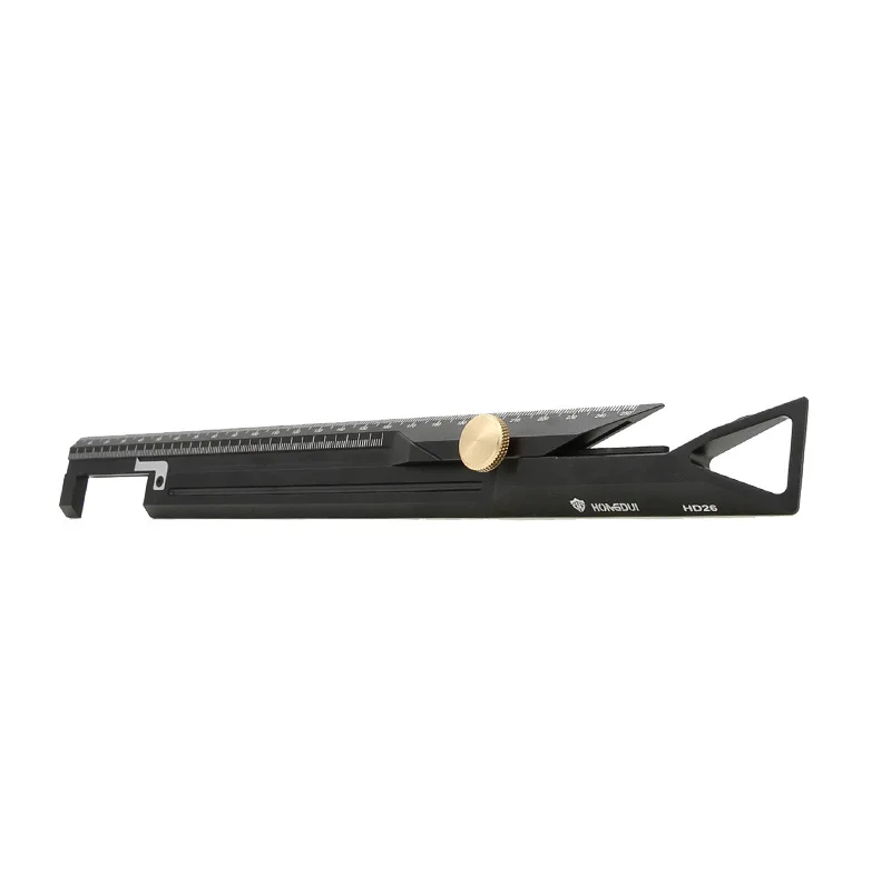 Woodworking Aluminum Alloy Marking Ruler Right Angle Ruler Measuring Tool Multi-Function Limit Ruler