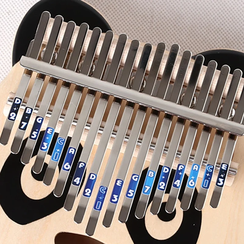 10Pcs Kalimba Scale Sticker Musical Note Sticker for Kalimba Thumb Piano Finger Percussion Kalimba Key Logo Sticker