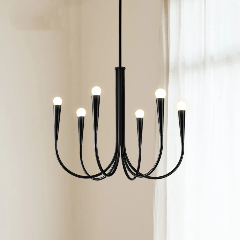 ثريا بسيطة، حديد، مستوحاة من وابي سابي، متعددة الاستخدامات لغرفة المعيشة وغرفة النوم والمطبخ والمساحات الداخلية