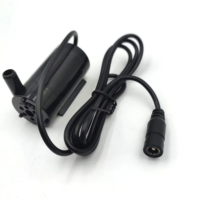 Bomba de Motor de cepillo de bajo ruido DC 12V con adaptador Mini sumergible pequeño bombeo para fuente flores de agua