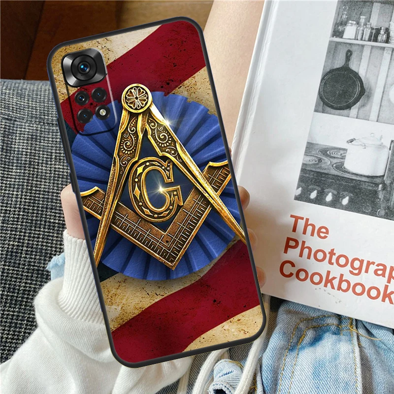 Freemasonry Logo Symbol Phone Case For Xiaomi Redmi Note 12 12S 12C 13C 10 10C 10A 9 9C 10S 11S 11 Pro Soft Cover