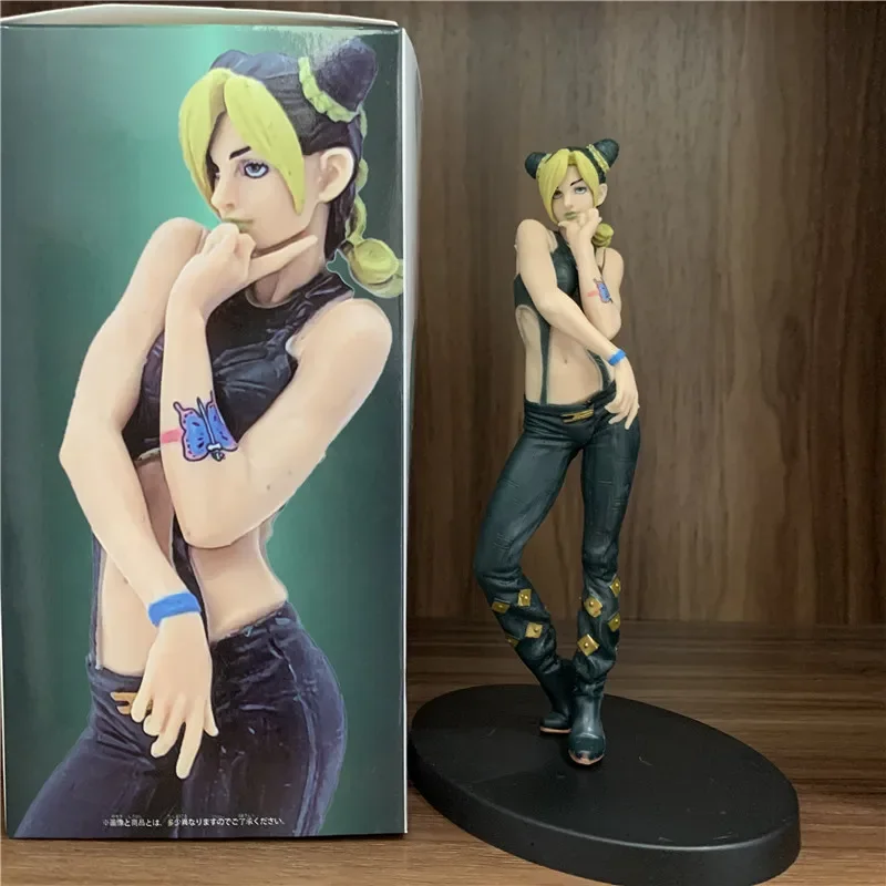 JoJo's Bizarre Adventure Figure Jolyne Cujoh Standing Ver. Anime JOJO Figure Jolyne Kujo Jotaro Model Toy Gift 16cm