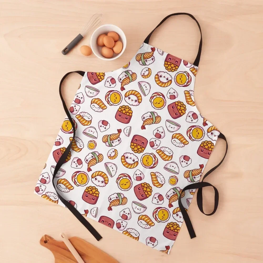 

Kawaii Sushi Apron Women's For Home Accessories Men kitchen Apron