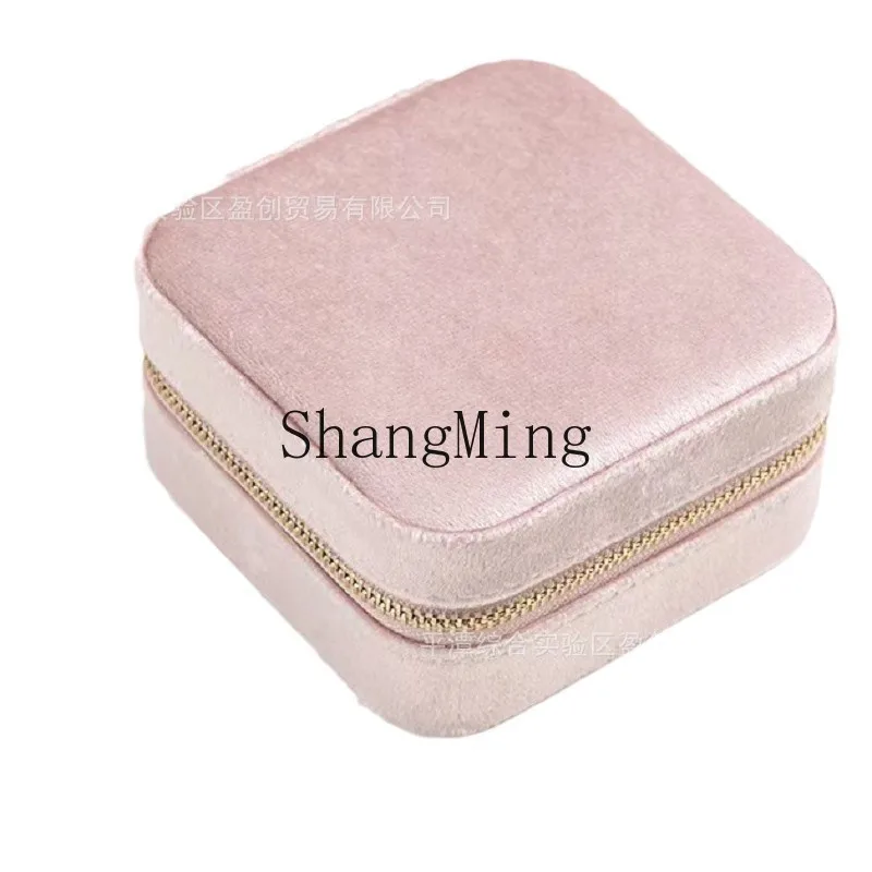 

PYH fashion light luxury hot sale ETSY a custom bronzing velvet jewelry box travel storage box jewelry