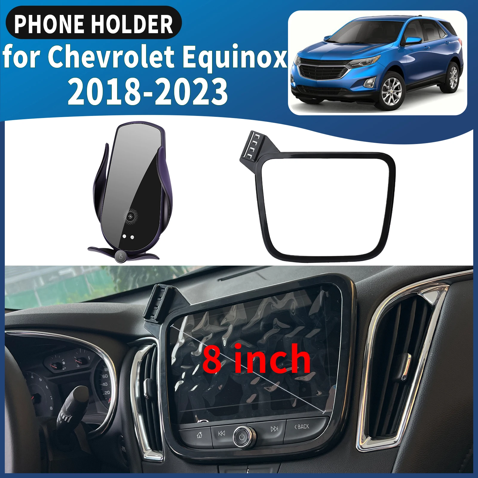 

fit for Chevrolet Equinox 2018 2019-2023 Car Phone Holder Mount Vehicle-Specific GPS Navigation Easy Installation accessoires