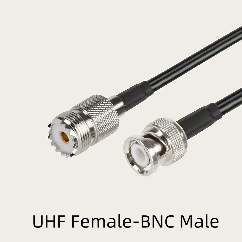 RF Coaxial Pigtail Jumper Cabos, RG58 Cabo, macho para plugue macho BNC e adaptador Jack fêmea, Antena WiFi, 50Ohm, RG58U, SO239 PL259 UHF