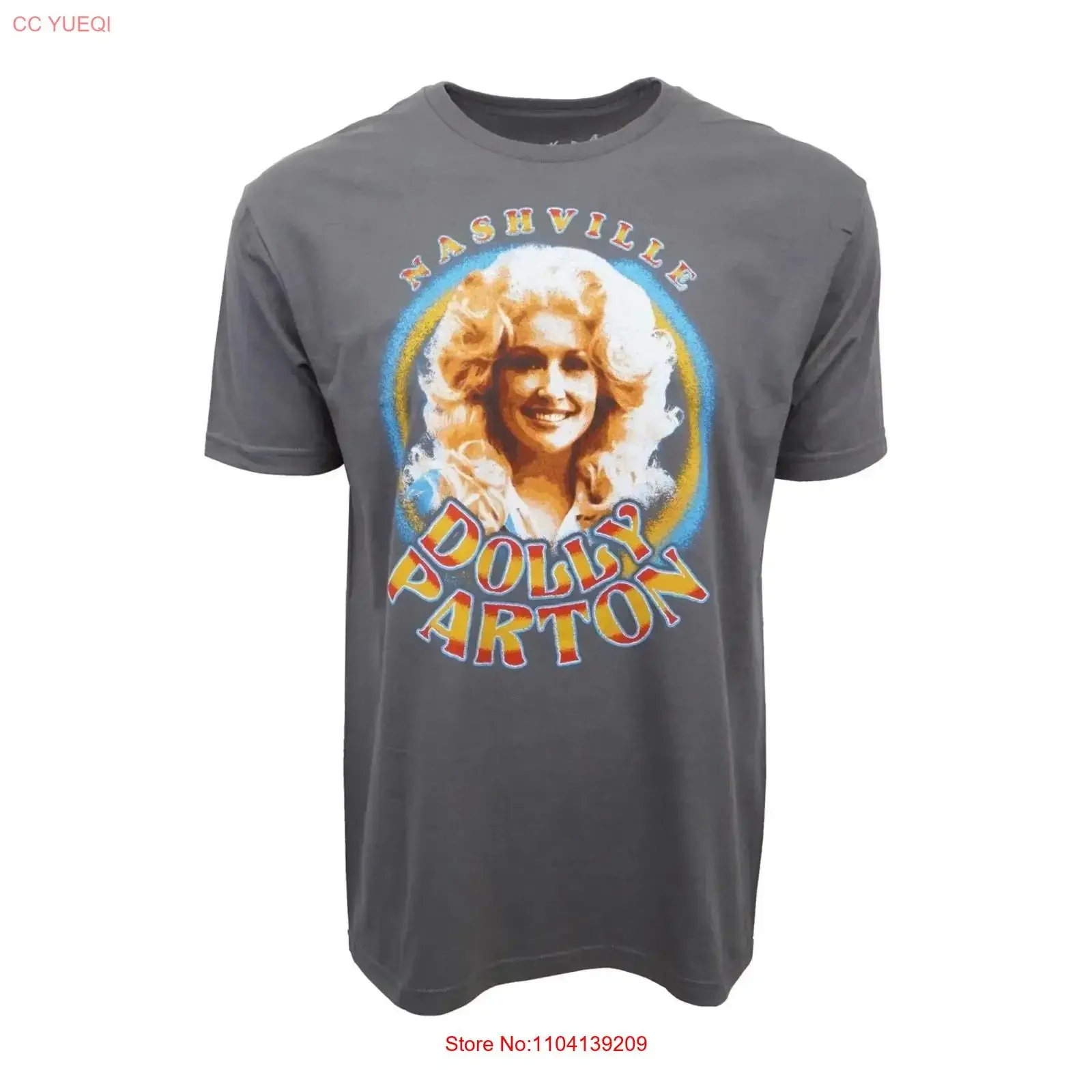 HOT NEW DOLLY PARTON NASHVILLE CHARCOAL GRAPHIC T SHIRT long or short sleeves vintage Washed fashion Stretched graphic