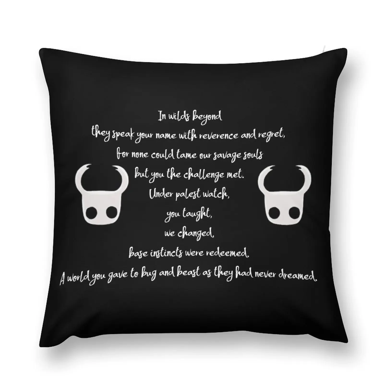 Hollow Knight Poem Throw Pillow Christmas Pillowcase Christmas Cushion For Home Decorative pillowcase pillow