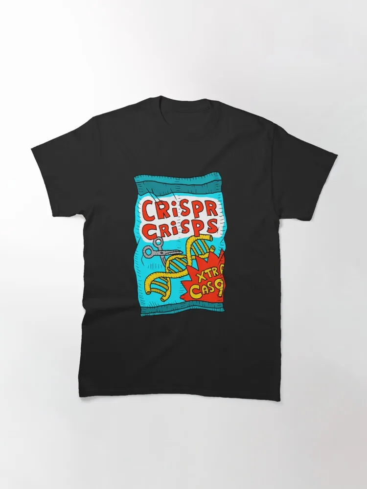 Crispr Cas9 Crisps Classic T-Shirt Short Sleeve Tops Tees Cotton Print Tshirts New Fashion Top Tees