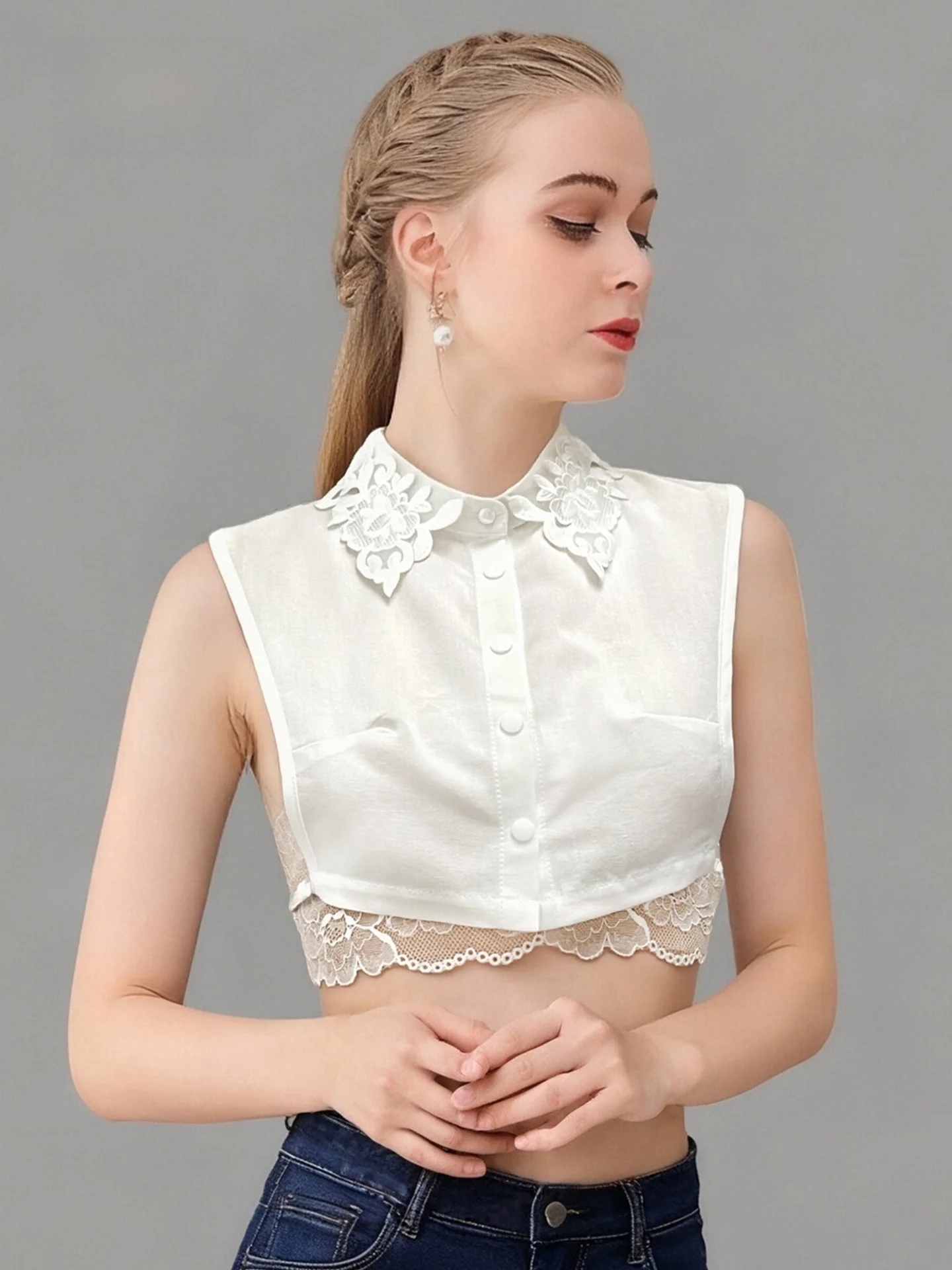 コットンカラー-irtカラー-装飾襟-レディースインナーウェア-マッチセーター-春夏秋冬-フェイクカラー