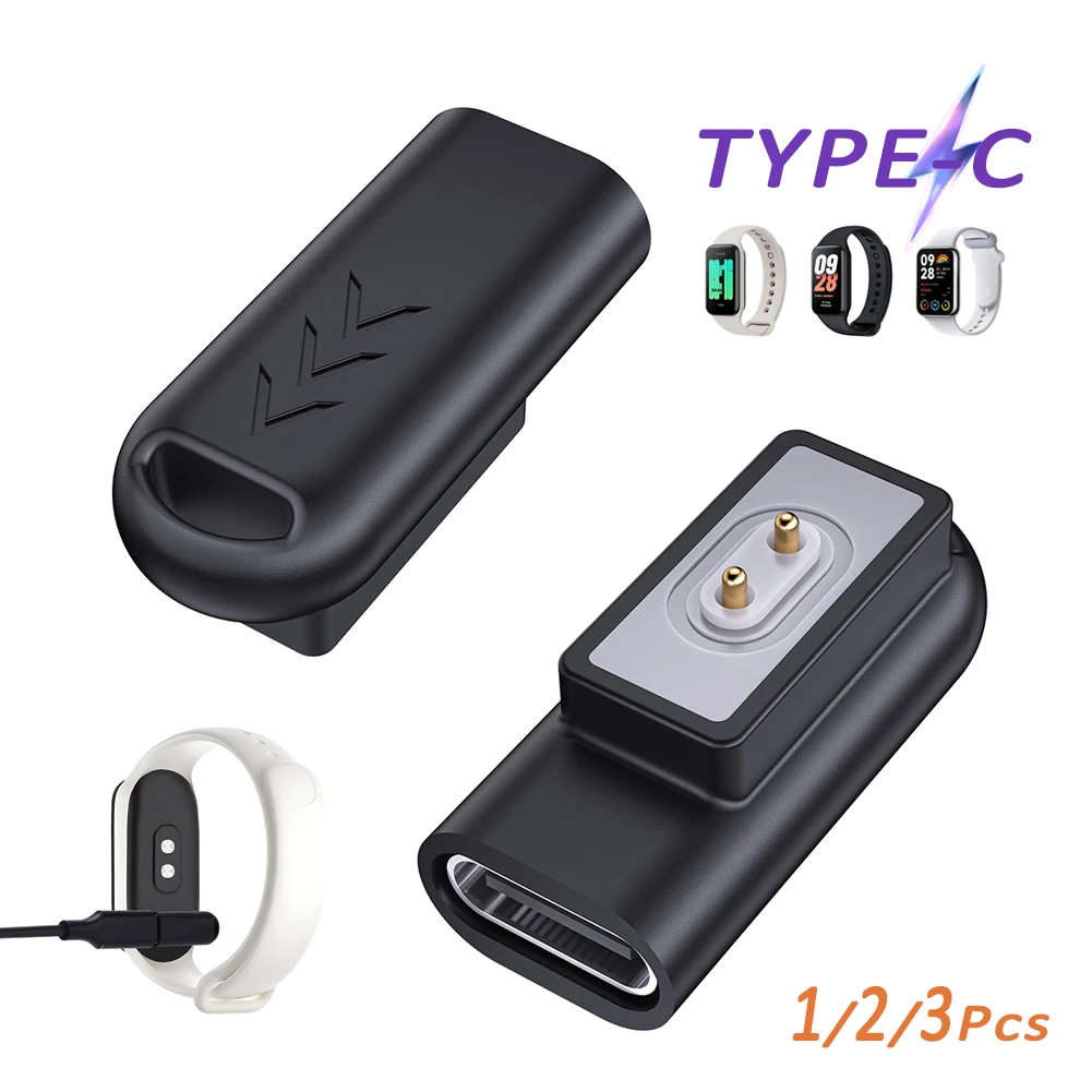 USB TYPE-C Charger Adapter For Xiaomi Mi Band 8 Pro Bracelet & Redmi Smart Band 2 Watch 4 3 Portable Magnetic Charger Connector