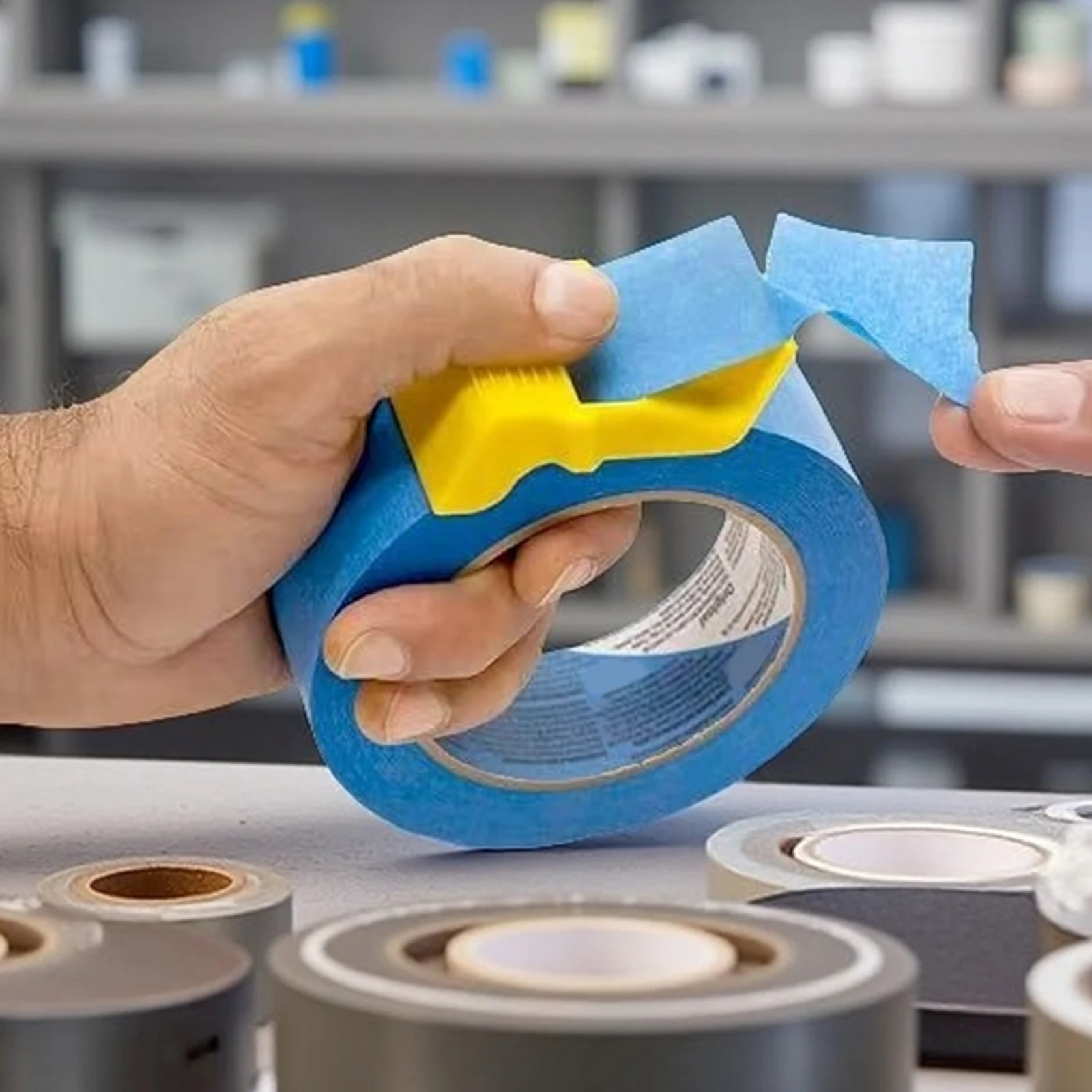 

Portable Tape Dispenser Small Handheld Tape Dispenser for Quick and Easy Tape Dispensing in Home Office and Industrial Use