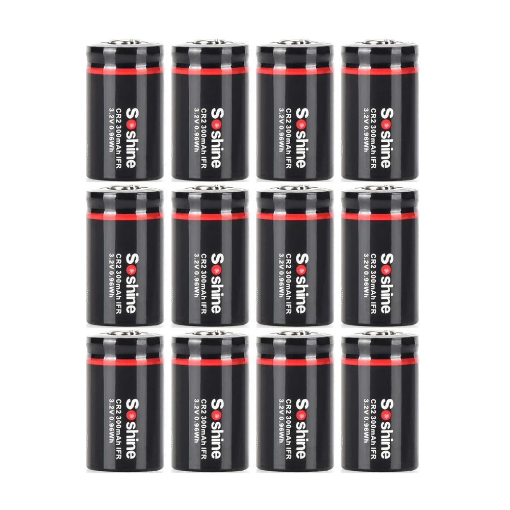 Soshine CR2 LiFePo4 Akku und 3,2 V LiFePo4 Akku Ladegerät 300 mAh 15266 2000 Zeitausladezyklus Akkus Spielzeug 4