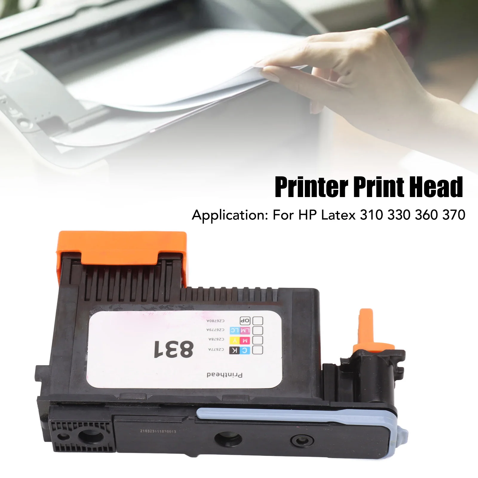 Printer Print Head ABS Plastic Print Head Replaceable Stable Performance Printhead for HP Latex 310 330 360 370