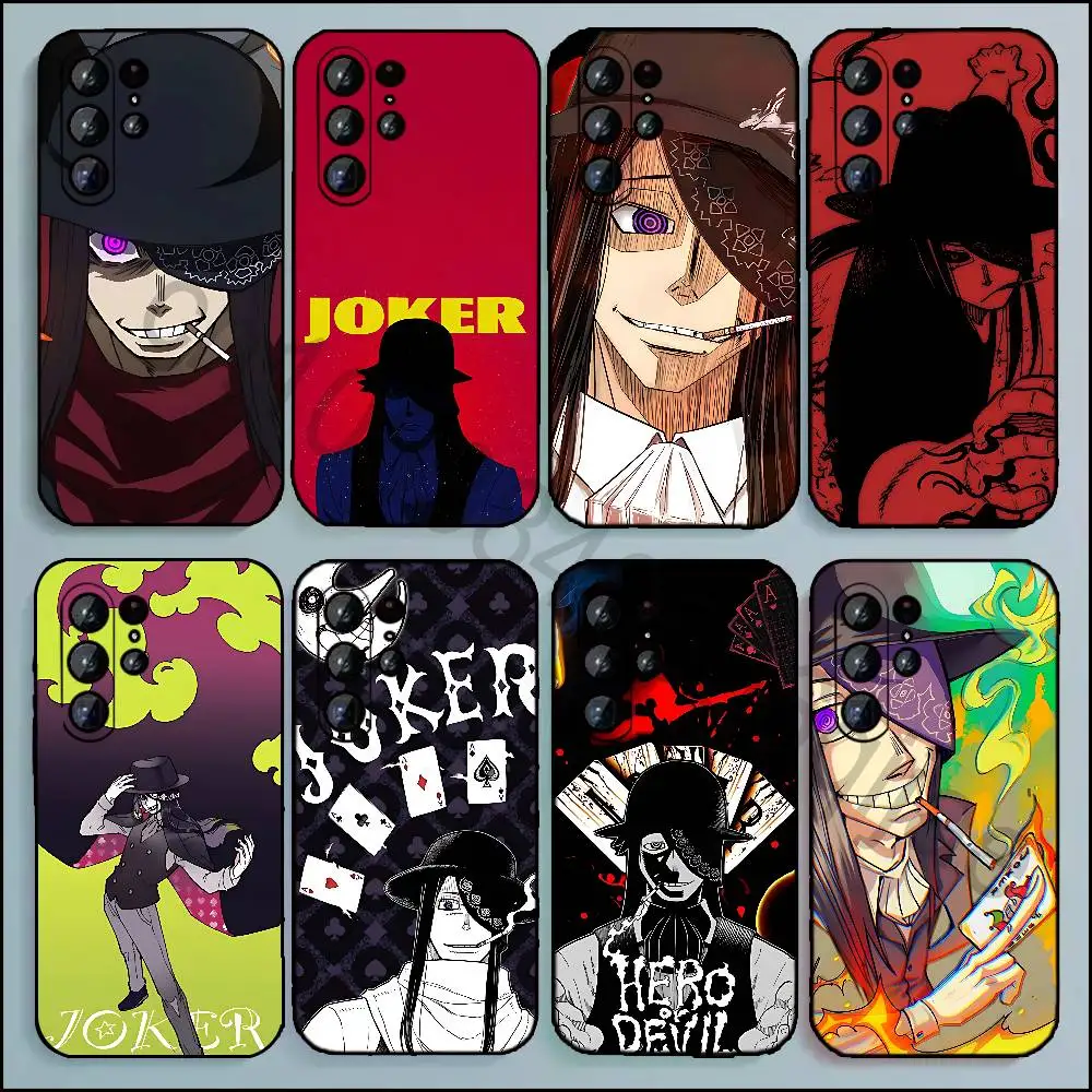 J-Joker fire f-force Phone Case For Samsung Galaxy A13,21s,22,31,32,52,53,71,80,A91 Soft Black Shell