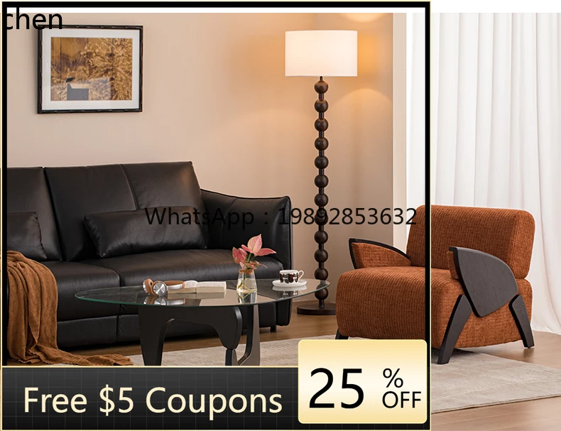 

U3 single sofa leisure chair solid wood living room fabric sofa chair