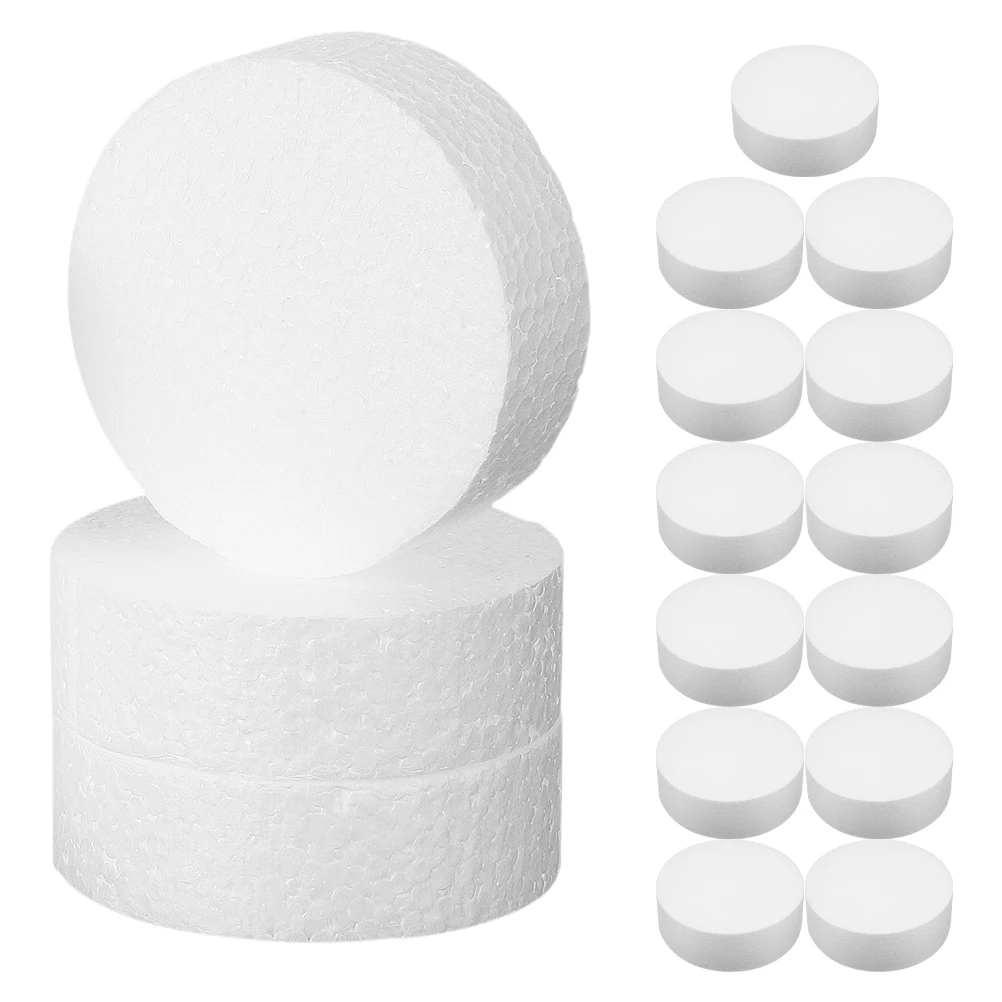 

16pcs Foam Cylinder Shapes Craft Diy Supplies Round Floral Design Projects Sculpture Accessories foam blocks for