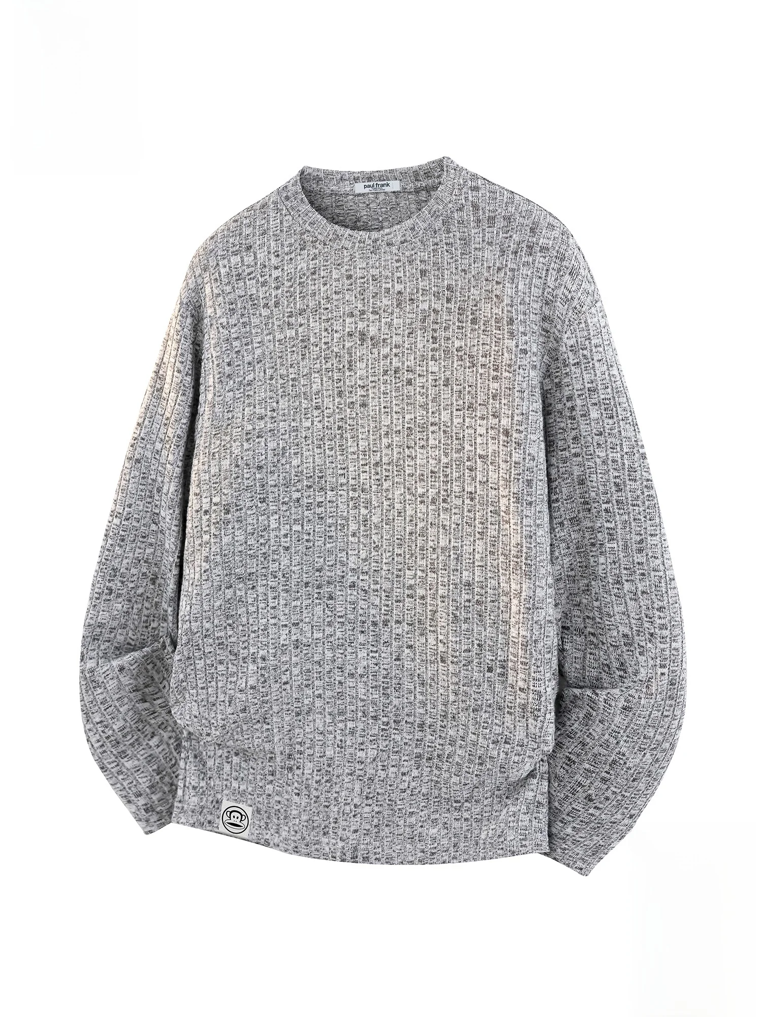 

Мужская зимняя повседневная футболка свободного кроя с длинным рукавом и круглым вырезом, модная молодежная базовая модель