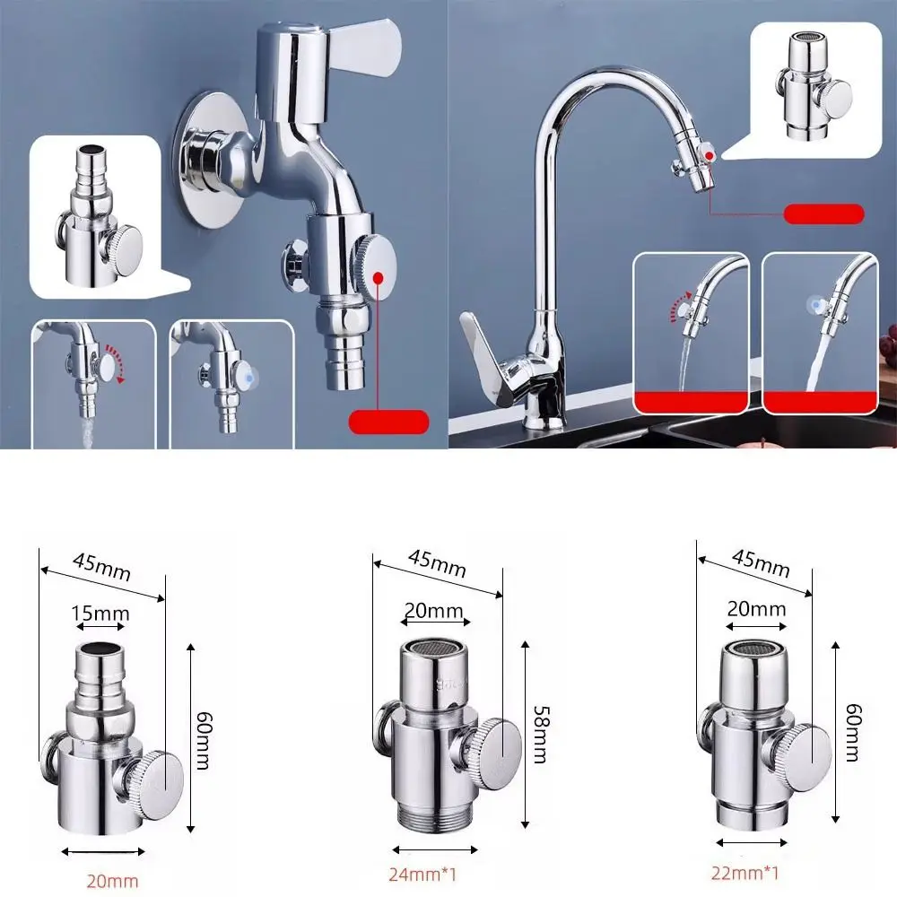 누수 방지 수도꼭지 물 차단 밸브, ABS 구리, 내구성 낙하 방지, 다기능 누수 방지 수도꼭지 밸브