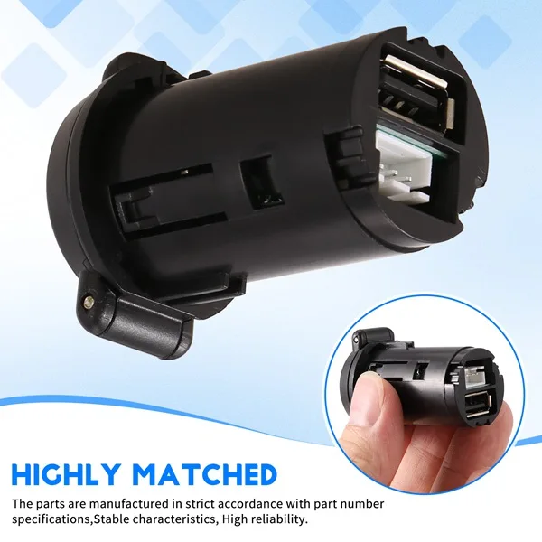 Car USB AUX Interface Adapter Auxiliary USB Plug Socket for Peugeot Citroen Car 96647952XT 96671143XT