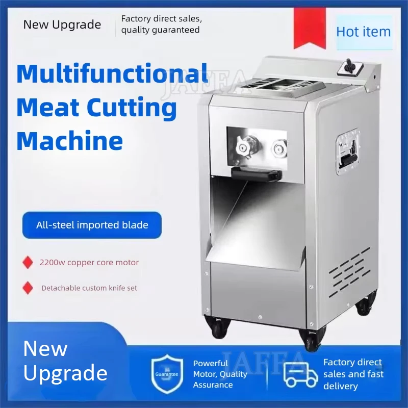 Including Tariffs Stainless Steel Detachable Commercial Restaurant Electric Fresh Slicing Cutting Meat Slicer Machine