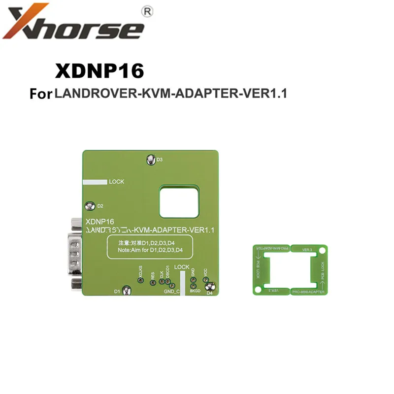 

Xhorse XDNP16CH for Land Rover KVM Solder Free Adapter for Mini Prog and Key Tool Plus