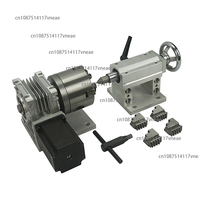 Rotary Axis Tailstock 4th Axis with 80mm 4-Jaw Chuck for Wood Metal CNC Router Milling Machine CNC 3040 6040 6090 8060