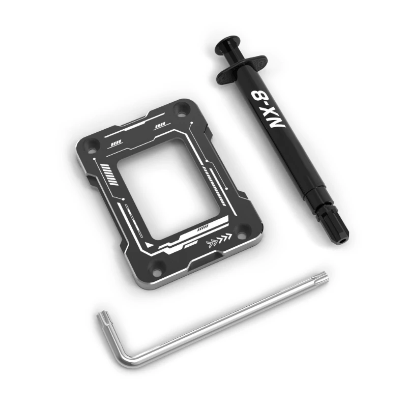 Anti-Fall LGA1700 12 CPU Buckle Fixer,Aluminum Contact Frame,CPU Bend Corrector