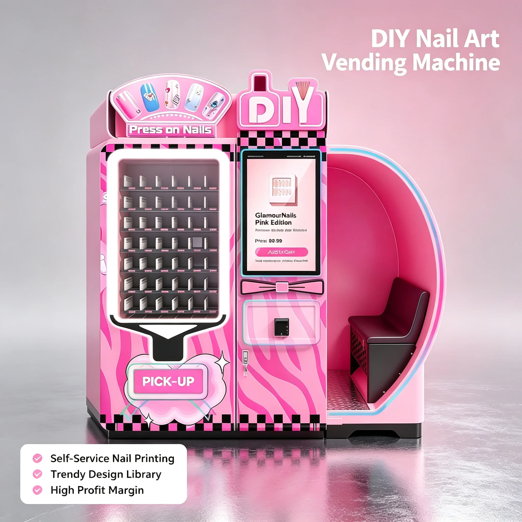 Commercial Nail Printing Machine - İç Mekan Ticari Tırnak Baskı Otomatı,