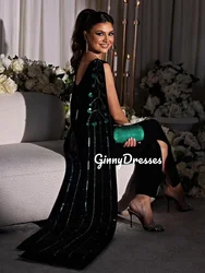 Customized Evening Dress Woman Scoop Neckline Column Prom Dresses Floor-Length Beadings Zipper Up Sleeveless Lining Wedding Part