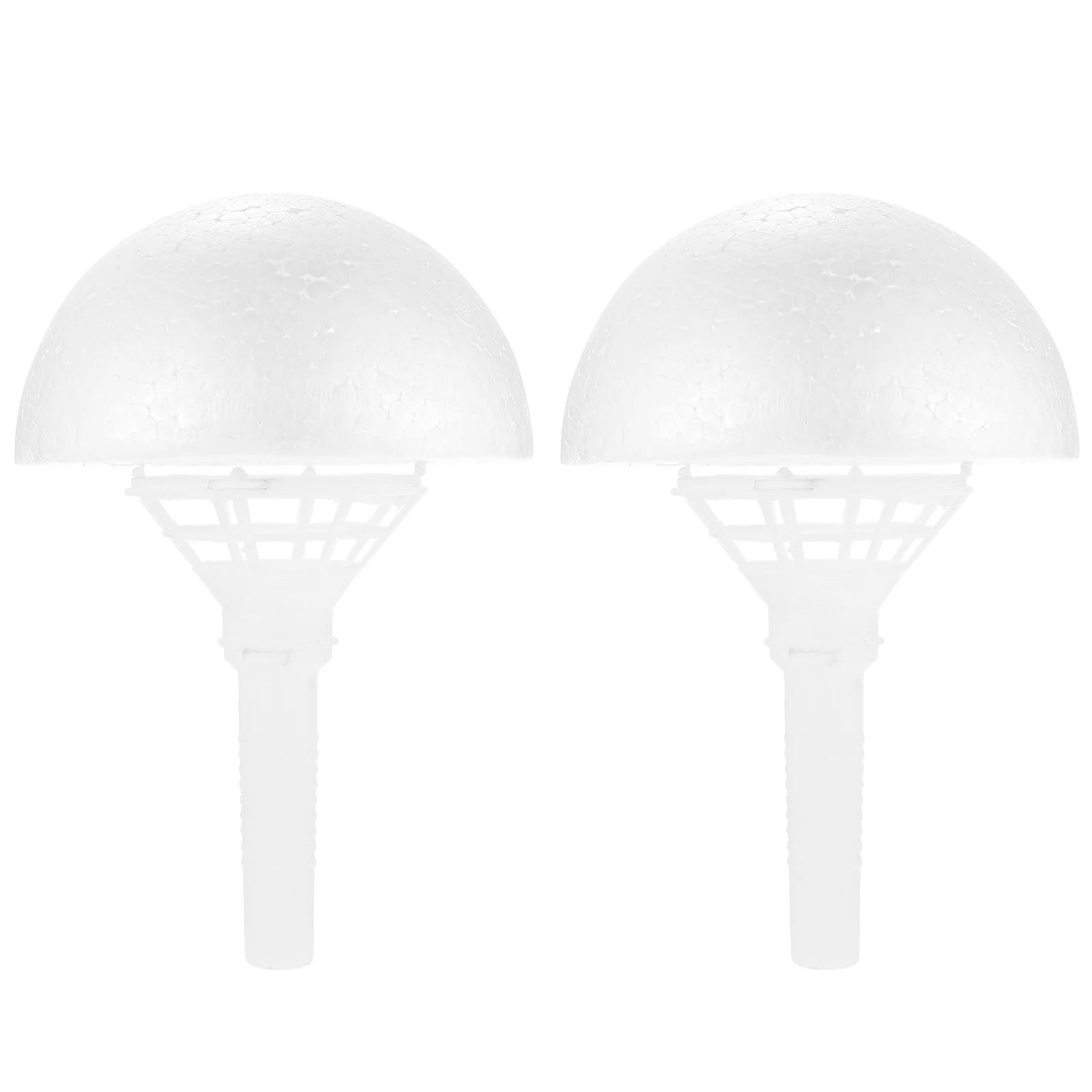 

2 Sets Flower Holder 150mm Polystyrene Half Sphere Bride Bouquet Handles Bouquet Floral Handles Wedding Artificial Small