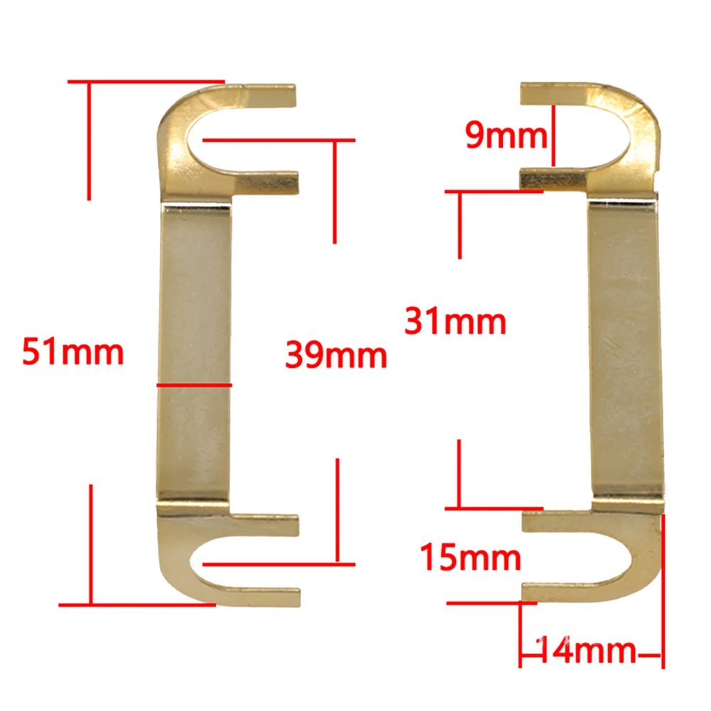 2PCS/set Speaker Pure Copper Connection Piece Speaker Wiring Connectors Four Junction Box Connection DIY Speaker Accessories