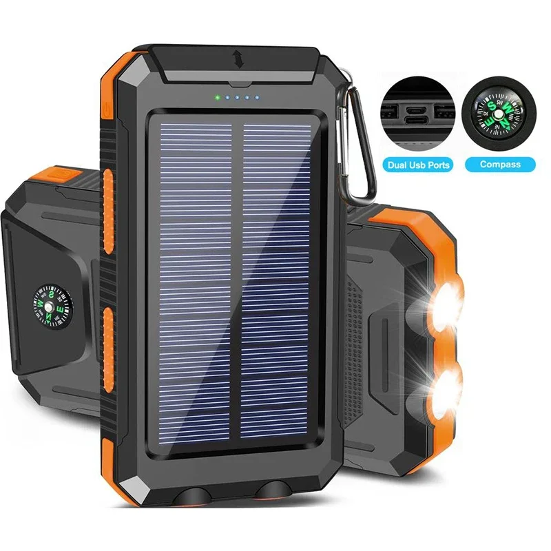 

Основное снаряжение для кемпинга и пешего туризма! Солнечная батарея 4-в-1 10000 мАч — солнечная зарядка, свет и компас, бесперебойное питание