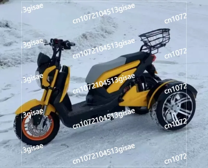 14 Inch Three-wheel Electric Motorcycle Battery Car 72V20A1500W 60V1000W Differential Motor