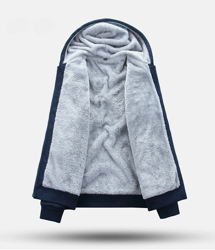 Traje deportivo de invierno para hombre, Abrigo con capucha grueso y cálido, Pantalones rectos de algodón, forro polar con estampado de letras,