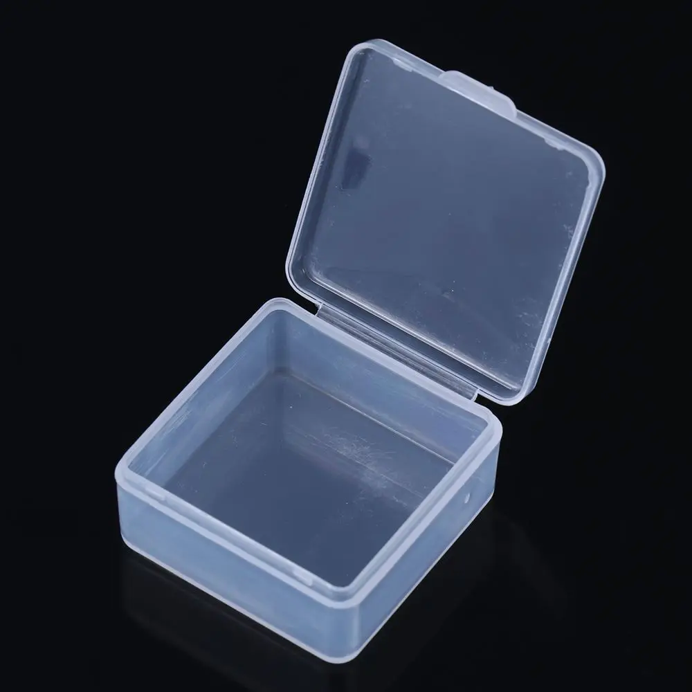 Mini Plastic Box Rectangular Translucent Packing Box Dustproof Durable Strong Jewelry Button Sundries Storage Case Container