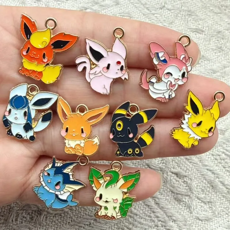 10pcs Alloy Drip Oil Charm Cartoon Anime Earring Pendant DIY Keychain Necklace Pendant Charms for Jewelry Making Charms