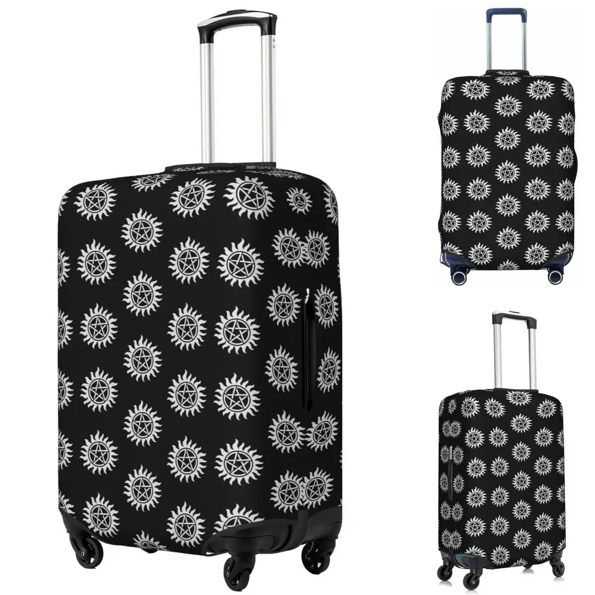 

Supernatural Protection Suitcase Cover Protection Elastic Travel Luggage Protector Covers for 18-32 Inch