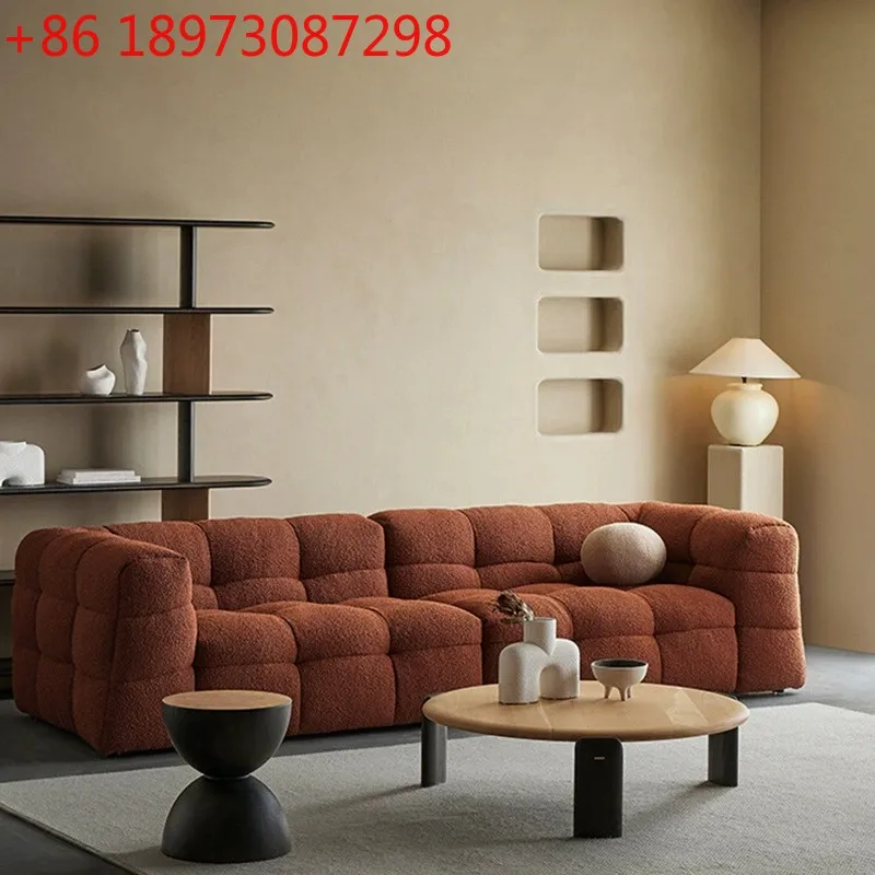 

Итальянский легкий роскошный тканевый диван, французский кремовый ветер, прямой ряд, гостиная