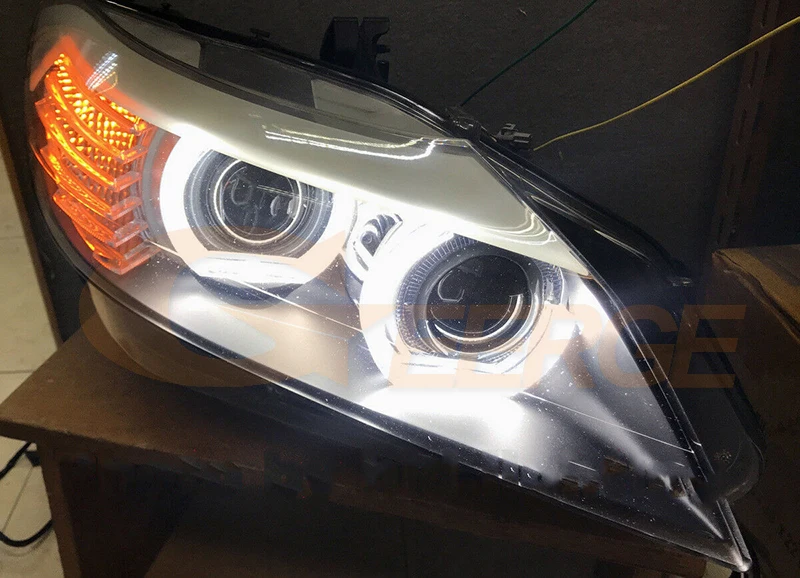 For BMW Z4 E89 Ultra Bright Day Light Refit DTM Style Led Angel Eyes Kit Halo Rings Car Accessories