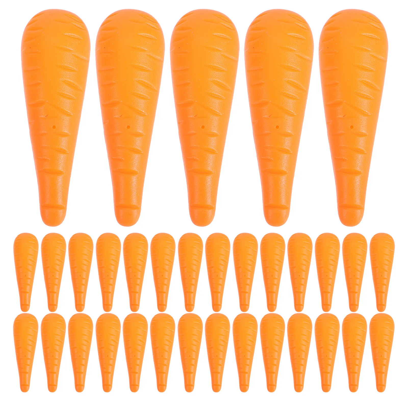

100Pcs Snowman Carrot Nose Small Plastic Prop for Holiday Craft DIY Christmas Decoration Outdoor Winter Festive Accessories