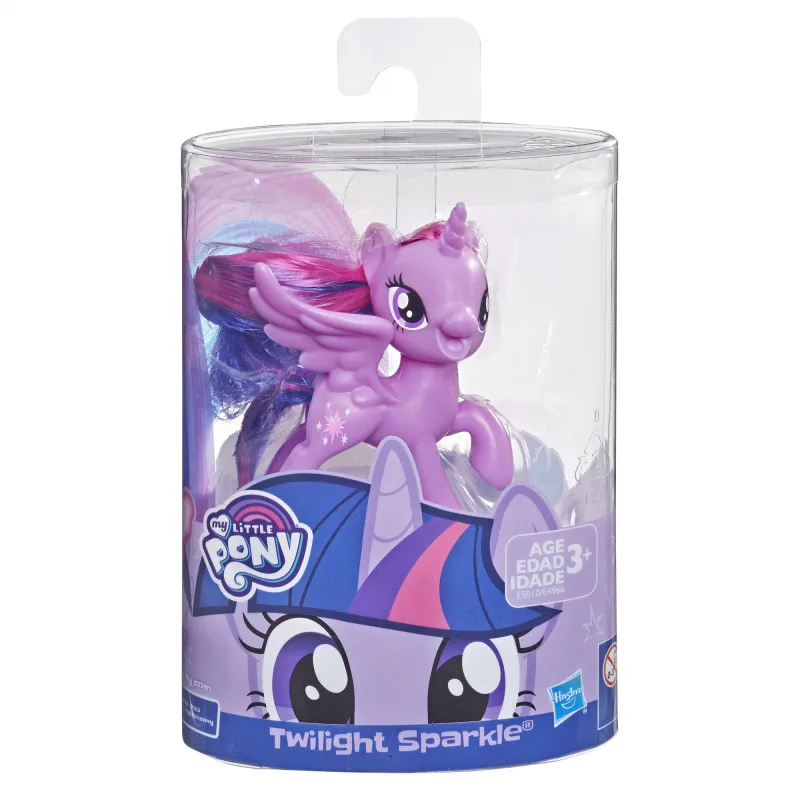 Hasbro My Little Pony Cute Anime Figure Rarity Fluttershy Twilight Sparkle Rainbow Dash Figure Model Doll Toys Collect Ornaments