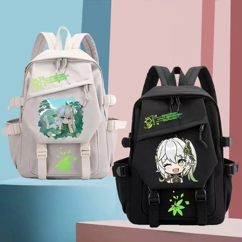 

Genshin Impact Naxi Da Style High-Value For Middle And Primary School Students Fashionable Cartoon Large Capacity Double Anime