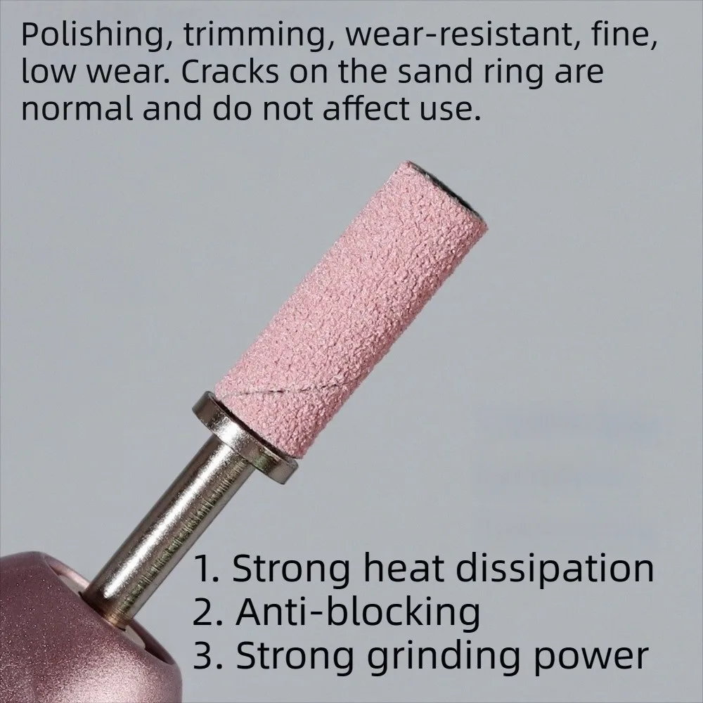 #180 #240 Nail Sanding Bands Dust-Free Efficient Sanding Electric Nail Drill Mini Size Upgraded Version Nail Salon Tool