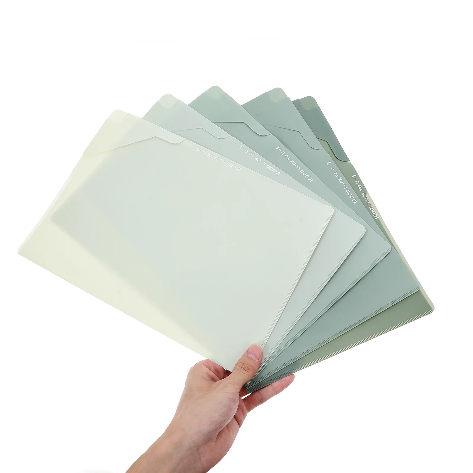 5 pçs pastas de arquivo gradiente tamanho carta grande capacidade bolso arquivo jaquetas para arquivo armário escritório escola organização plástico