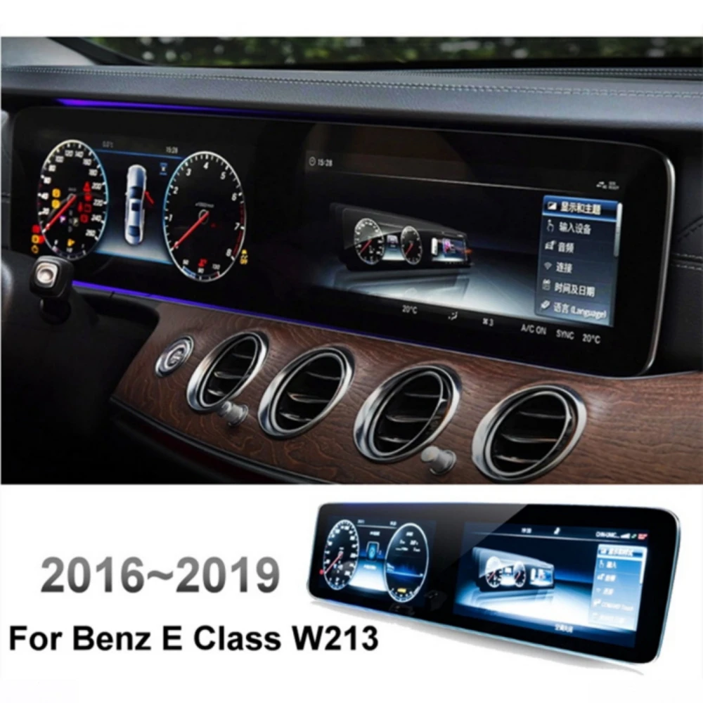 

28 Inch LCD Screen For Mercedes Benz E Class W213 Digital Dashboard Panel Instrument Cluster Speedometer Cockpit Meter Carplay