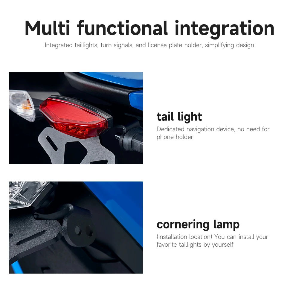 دراجة نارية جديدة حامل لوحة الترخيص لسوزوكي GSX-8R GSX 8R 2024 2025 #4