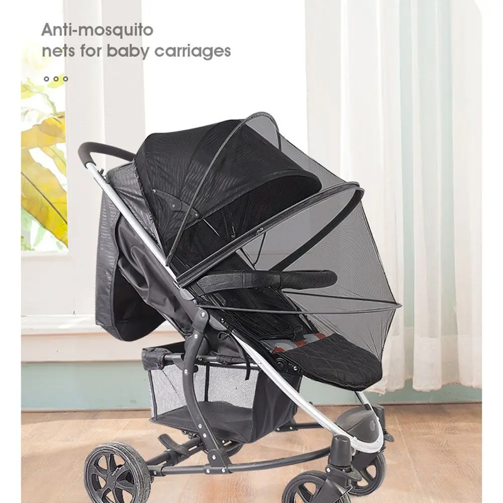 Full Cover Breathable Folding  Mosquito Net Pushchair Mosquito Net Pushchair Anti-bug Netting Infant Protection Mesh